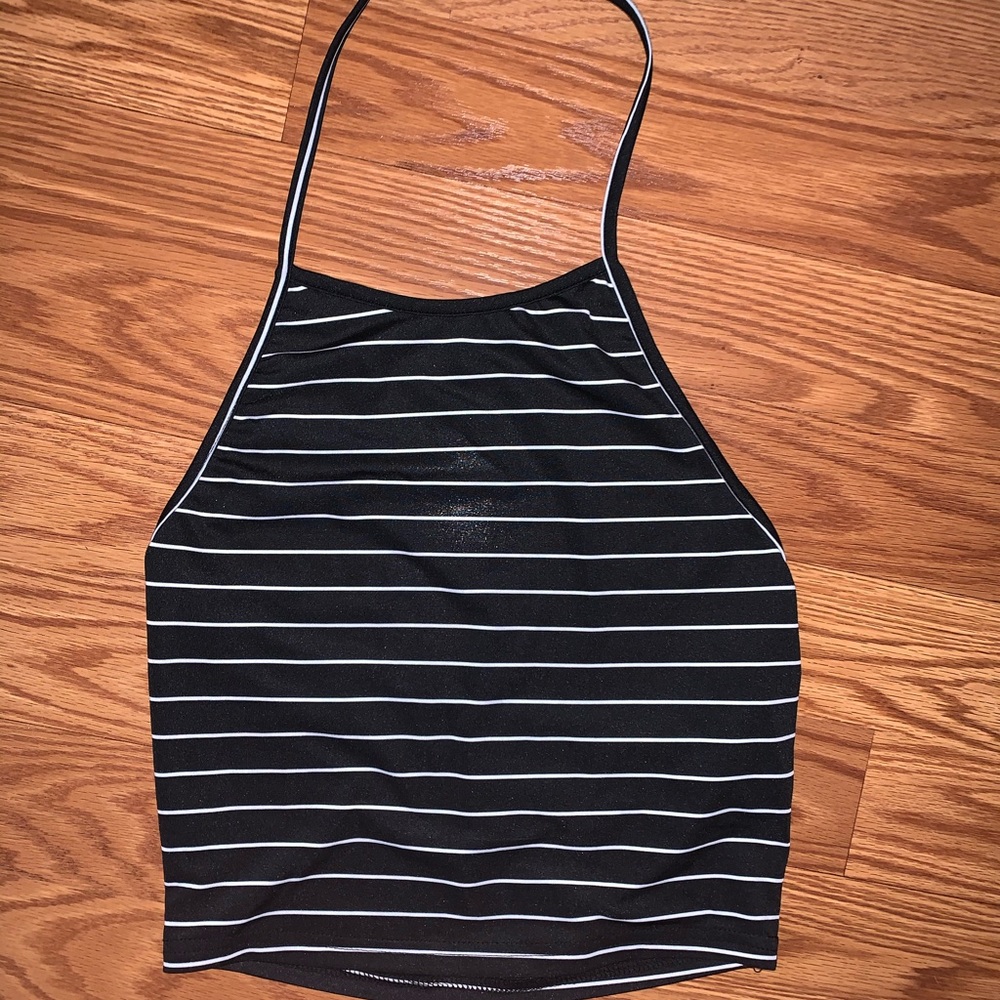 Striped fitted tank